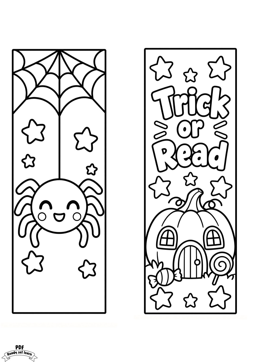 Halloween bookmarks PDF, page 2