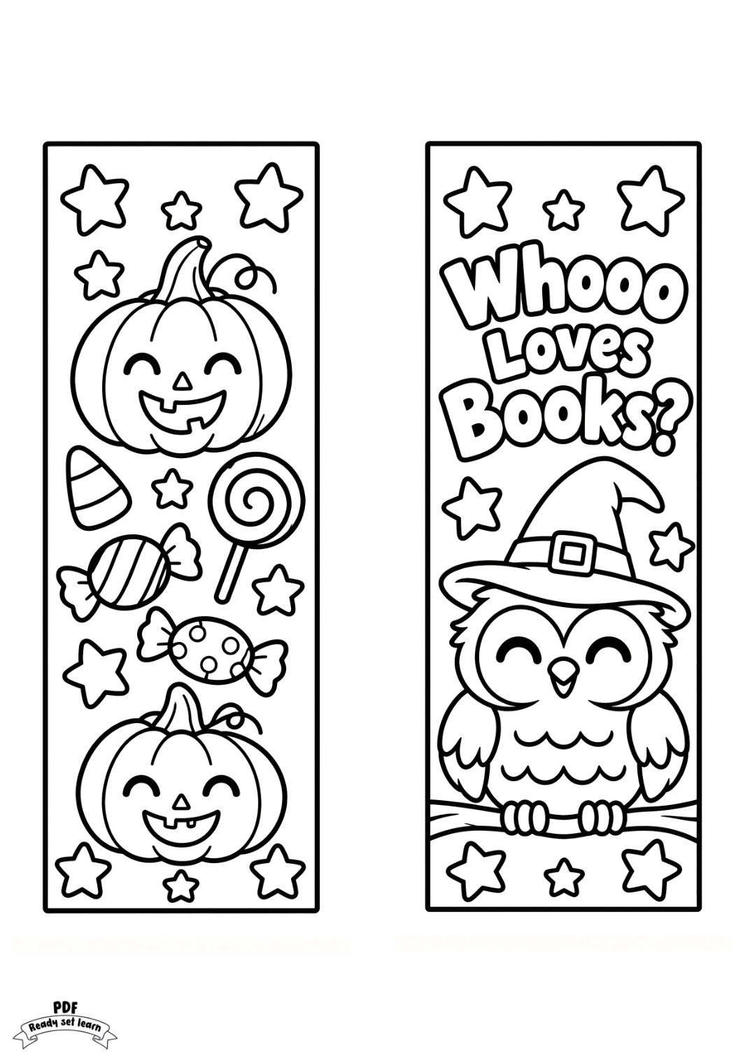 Halloween bookmarks PDF, page 3
