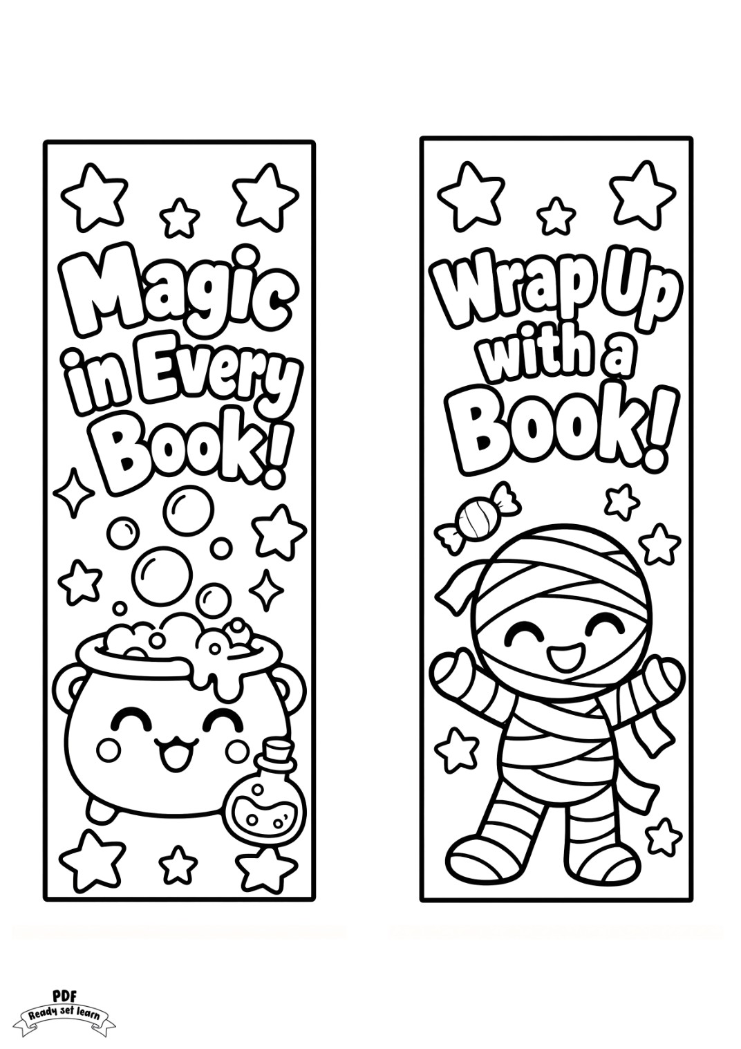 Halloween bookmarks PDF, page 4
