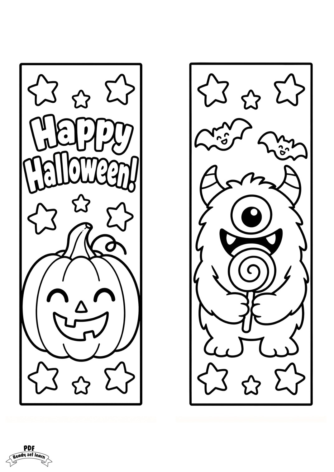 Halloween bookmarks PDF, page 7